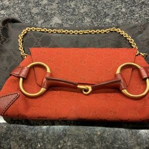Authentic Gucci Red Clutch